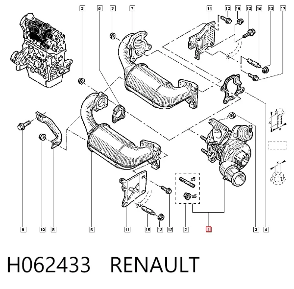 Турбіна H062433 Renault (RVI)