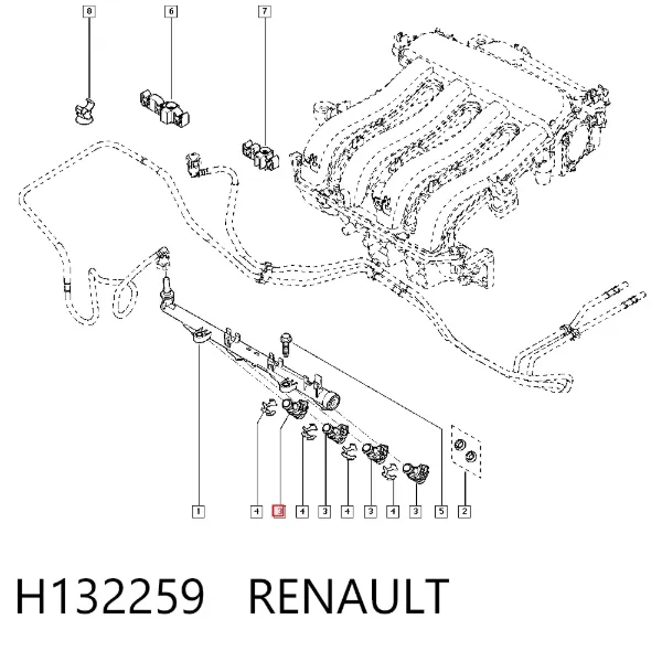 Паливні форсунки H132259 Renault (RVI)