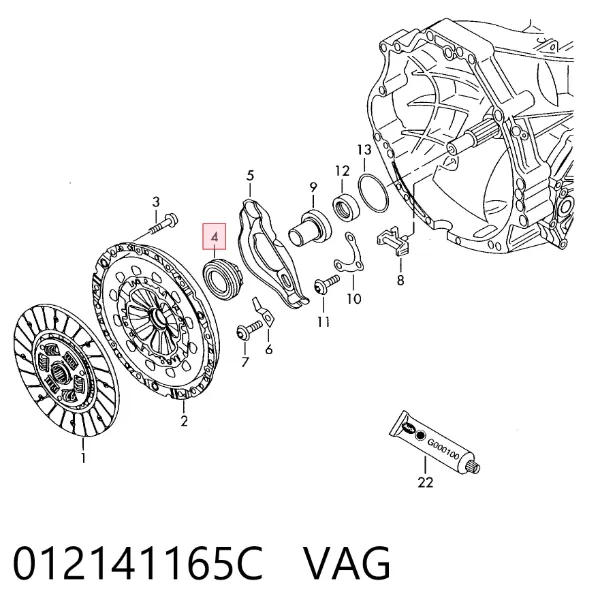 Вижимний підшипник 012141165C VAG