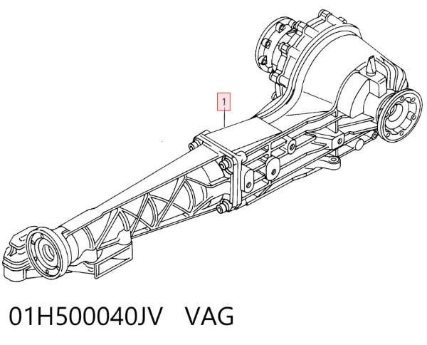 Задній редуктор 01H500040JV VAG