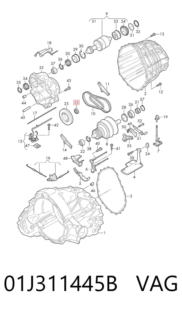 Підшипник КПП 01J311445B VAG