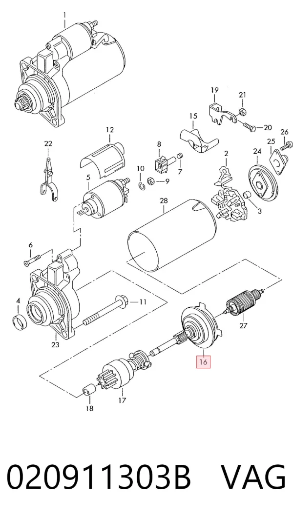 Редуктор стартера 231202 REMA-PARTS