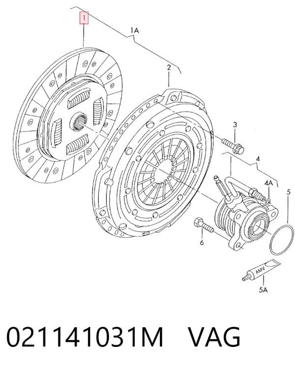 Диск зчеплення 1087021 Ford