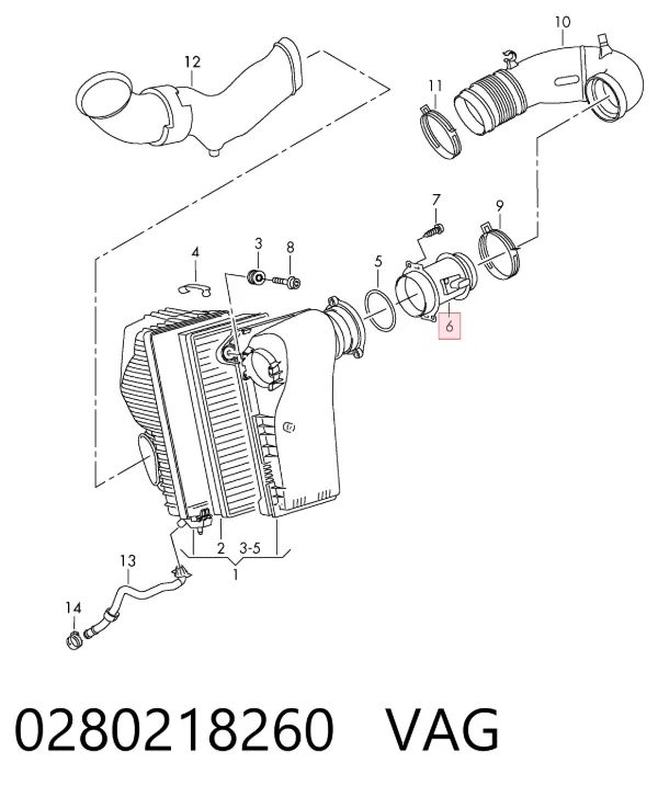 ДМРВ 0280218260 VAG