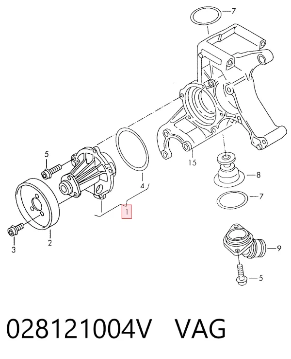 Помпа 028121004V VAG