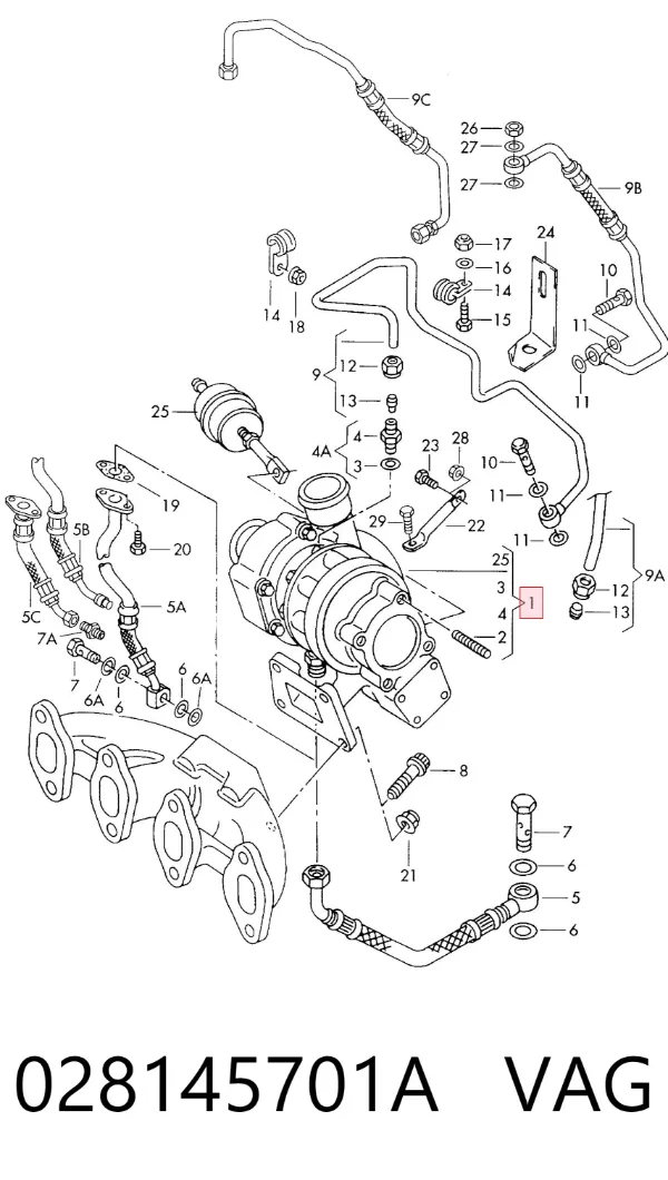 Турбіна 028145701A VAG
