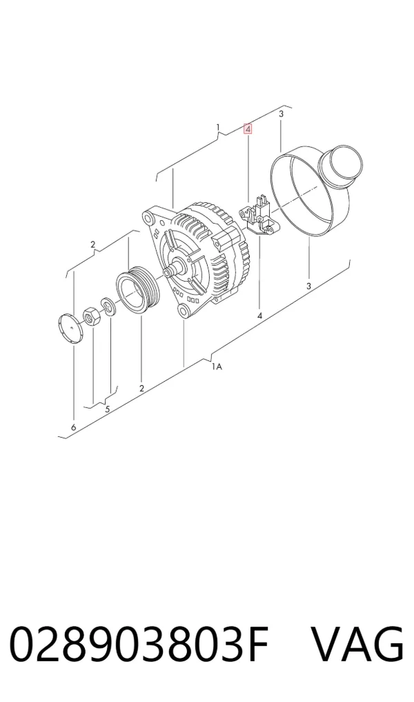 Реле генератора 028903803F VAG