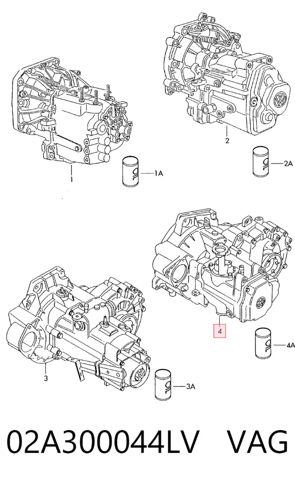 Коробка передач 02A300044LV VAG