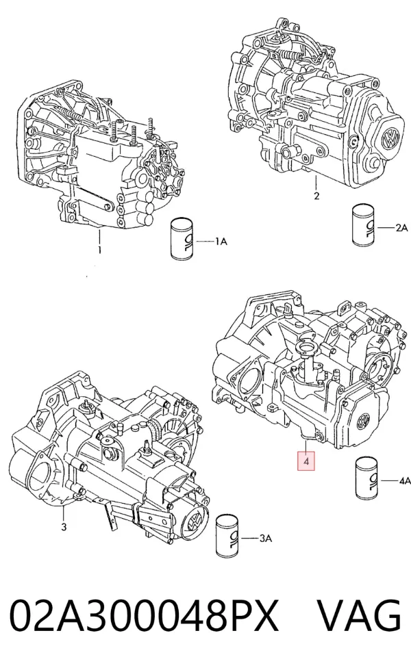 Коробка передач 02A300048PX VAG