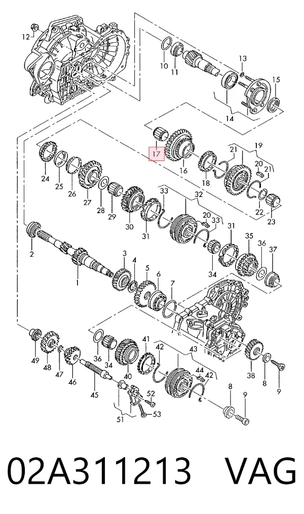 Підшипник КПП 02A311213 VAG