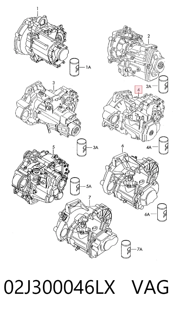 Коробка передач 02J300046LX VAG