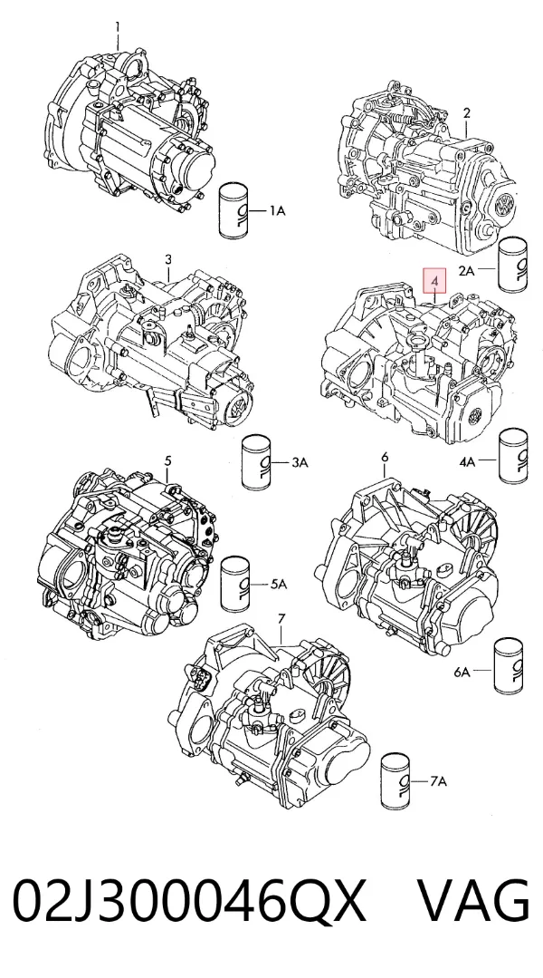 Коробка передач 02J300046QX VAG