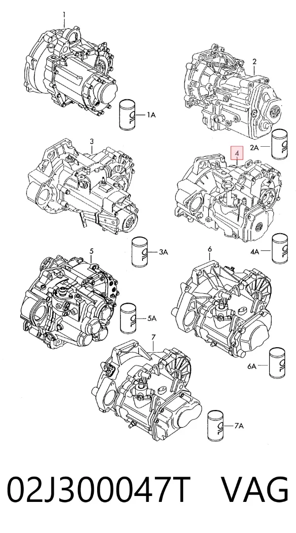 Коробка передач 02J300047T VAG