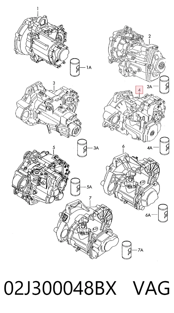 Коробка передач 02J300048BX VAG