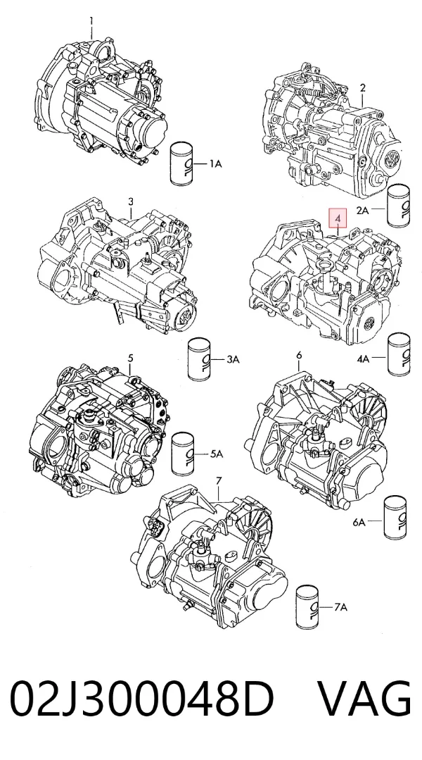 Коробка передач 02J300048D VAG