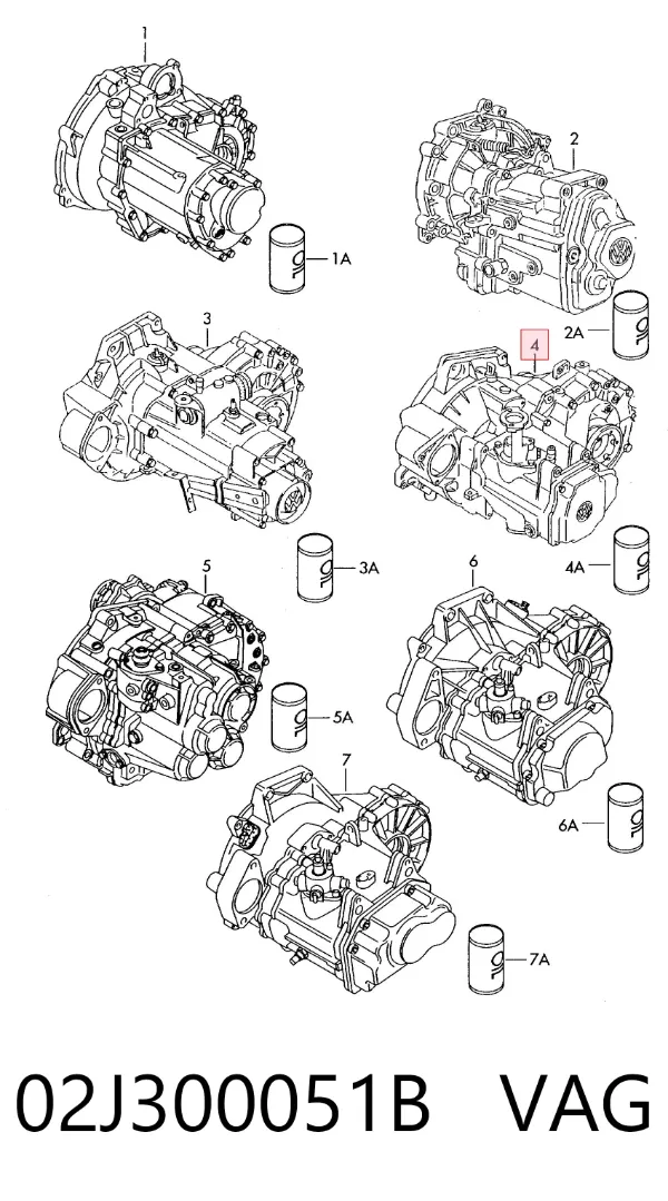 Коробка передач 02J300051B VAG