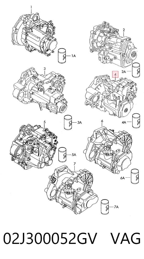 Коробка передач 02J300052GV VAG