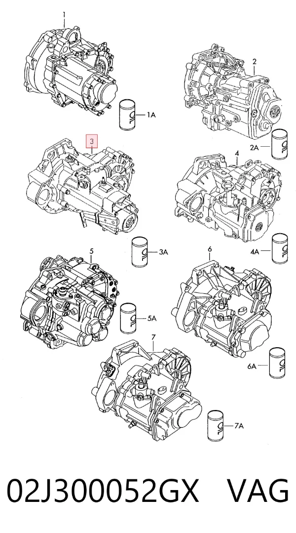 Коробка передач 02J300052GX VAG