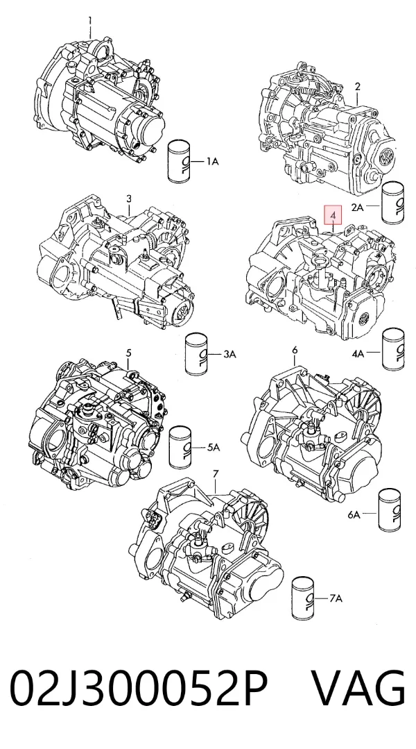 Коробка передач 02J300052P VAG
