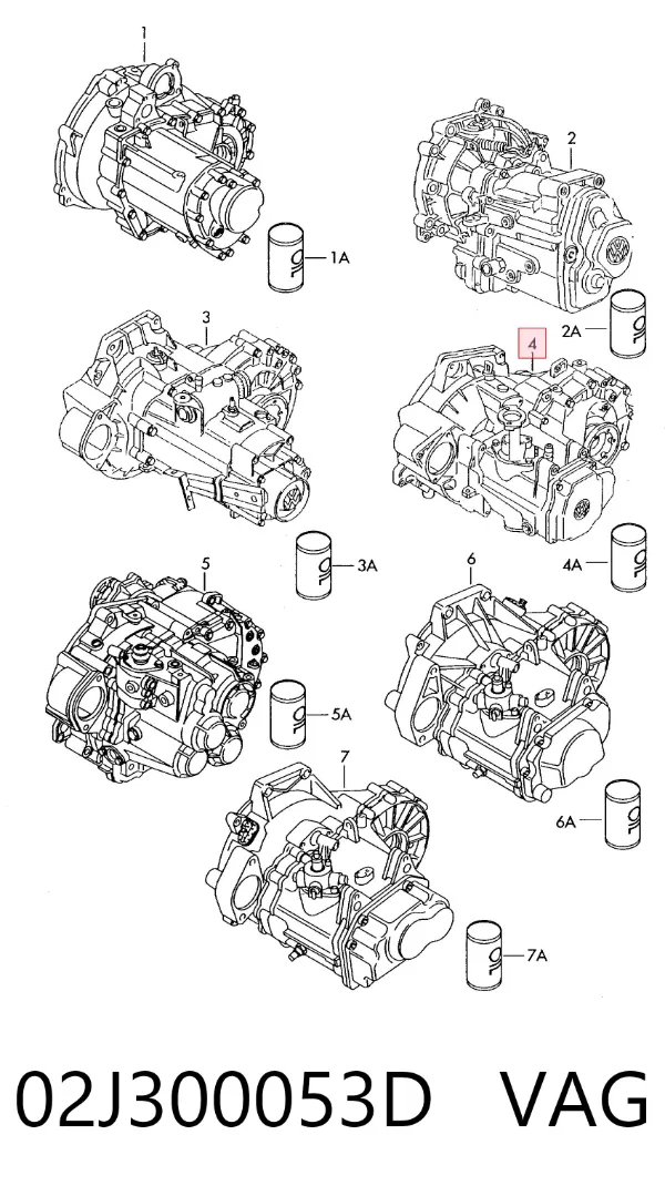 Коробка передач 02J300053D VAG