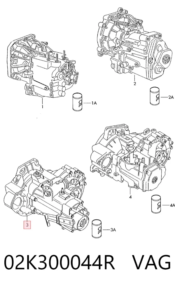 Коробка передач 02K300044R VAG