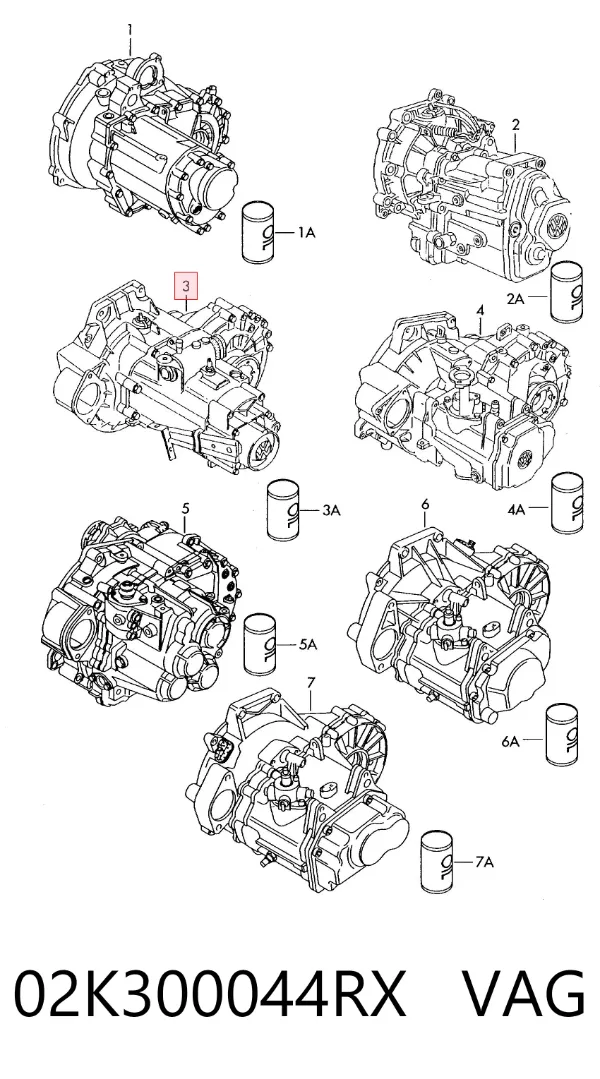 Коробка передач 02K300044RX VAG