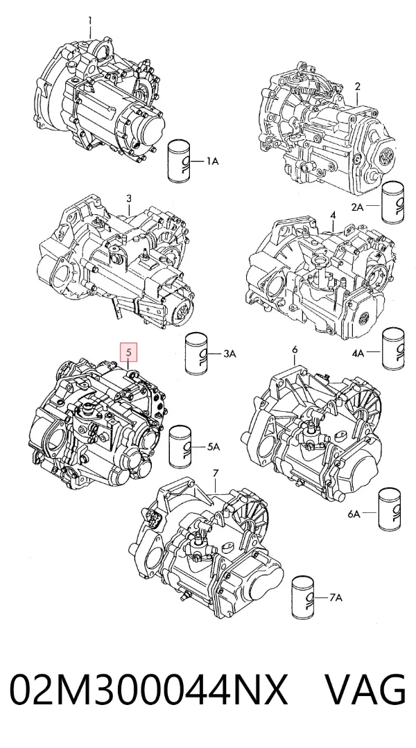 Коробка передач 02M300044NX VAG
