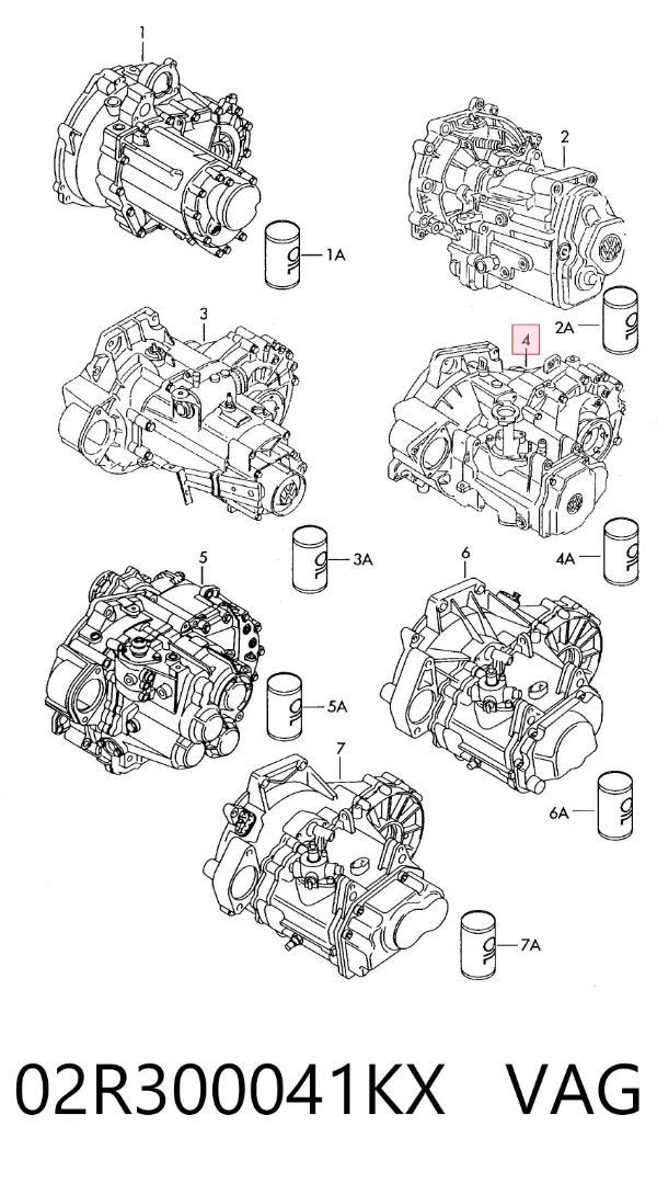 Коробка передач 02R300041KX VAG