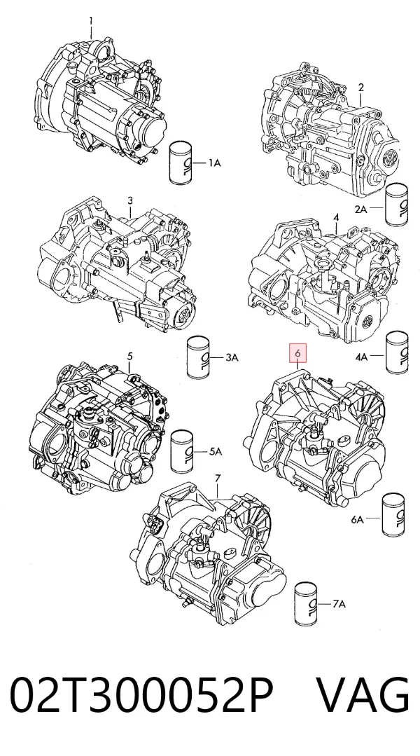 Коробка передач 02T300052P VAG