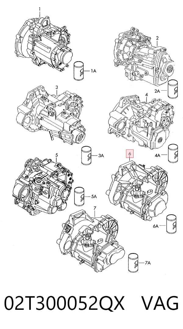 Коробка передач 02T300052QX VAG