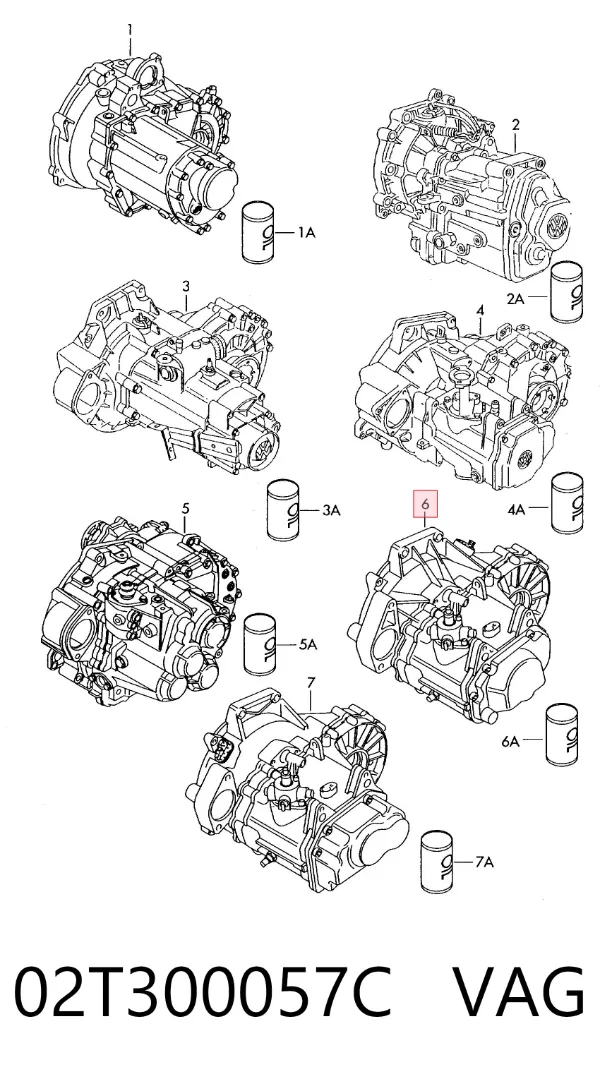 Коробка передач 02T300057C VAG