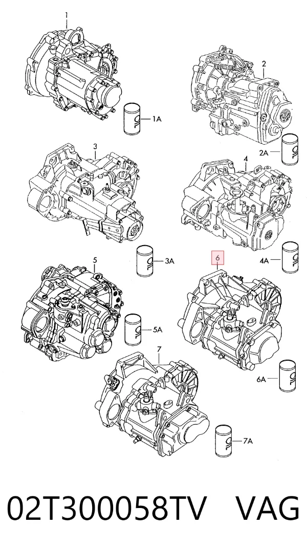 Коробка передач 02T300058TV VAG