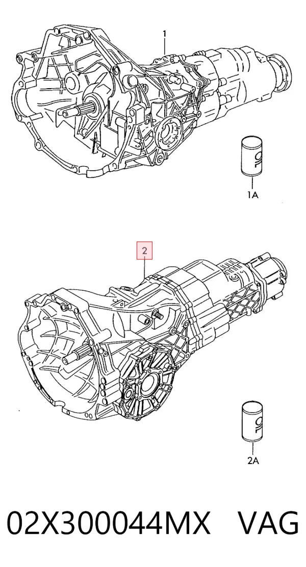 Коробка передач 02X300044MX VAG