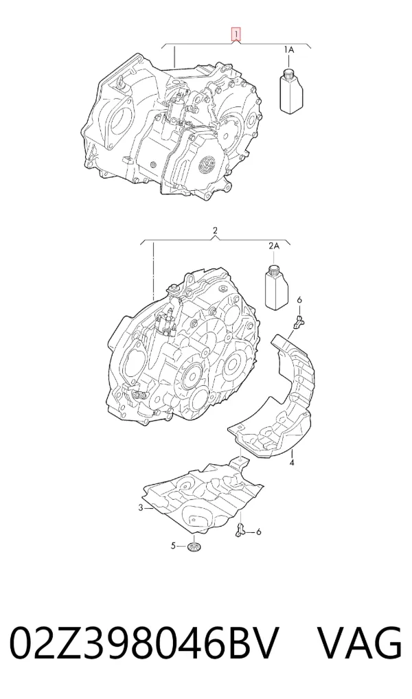 Коробка передач 02Z398046BV VAG