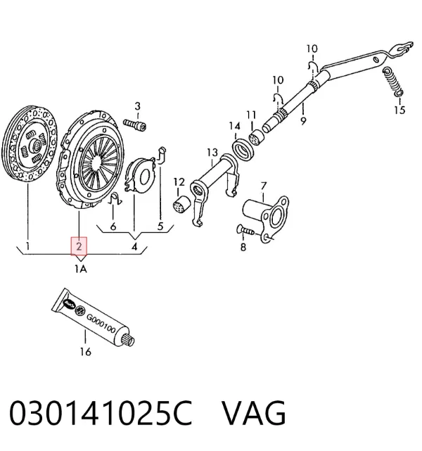 Корзина зчеплення 030141025C VAG