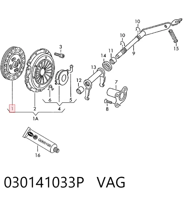 Диск зчеплення 030141033P VAG