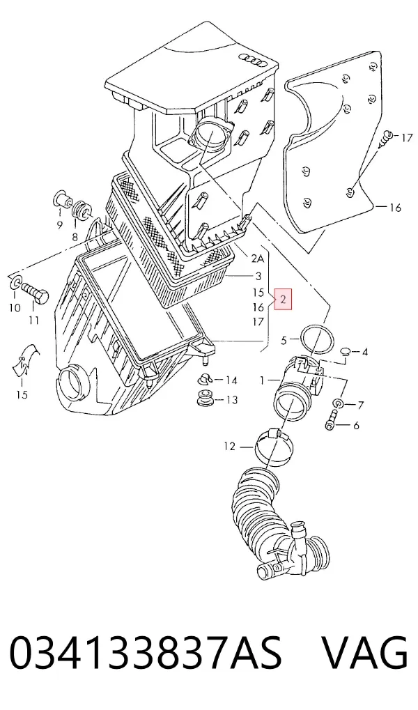 Корпус фільтра Audi A6 C4