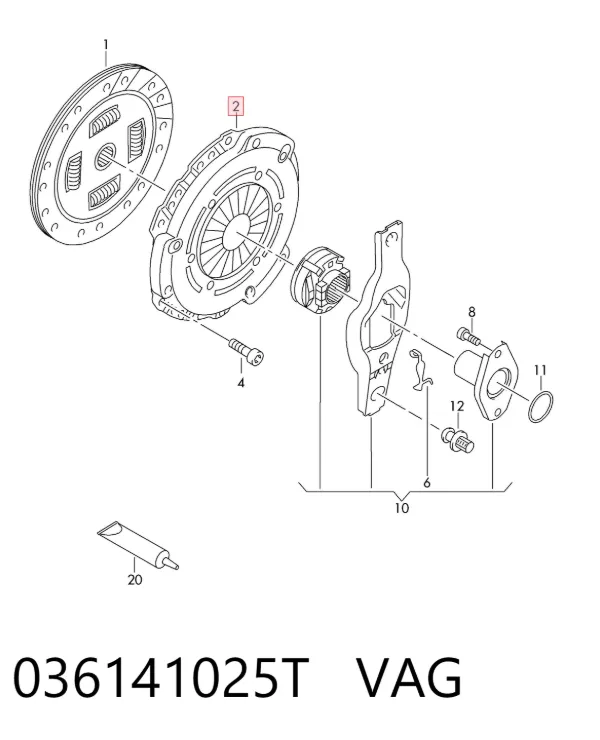 Корзина зчеплення Volkswagen Touran I