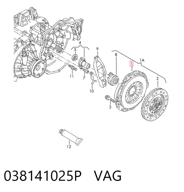 Корзина зчеплення 038141025P VAG