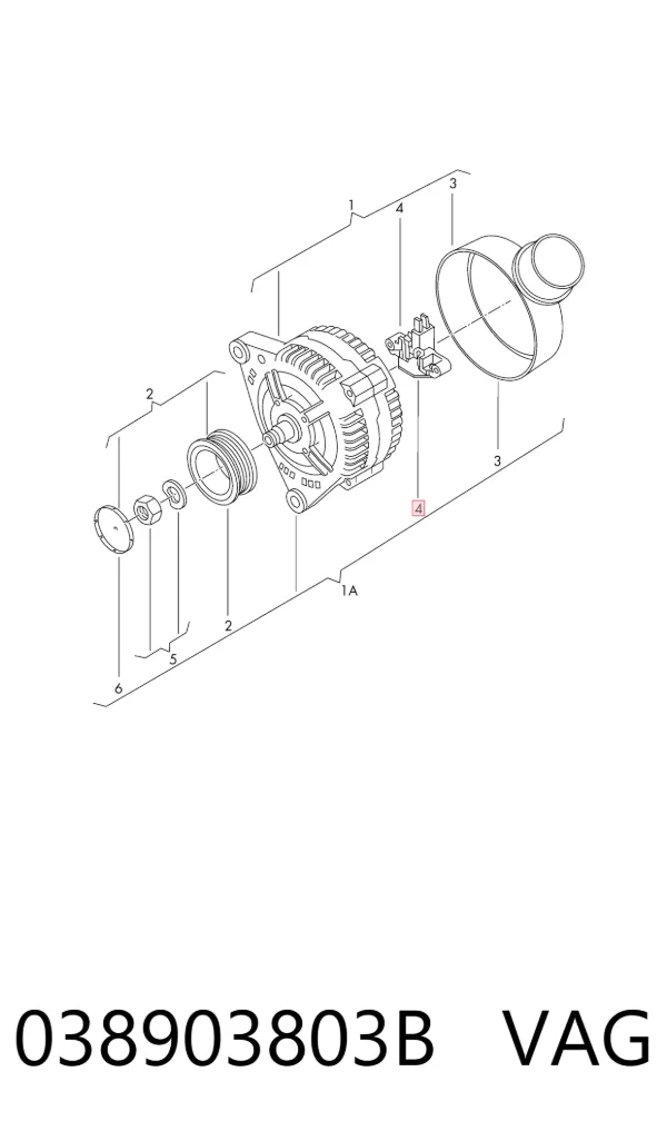Реле генератора 038903803B VAG