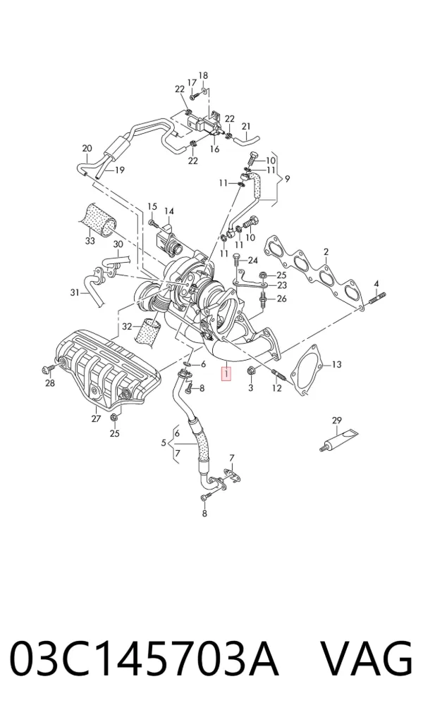 Турбіна 03C145703A VAG