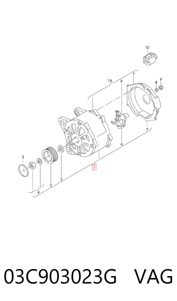 Генератор 03C903023G VAG