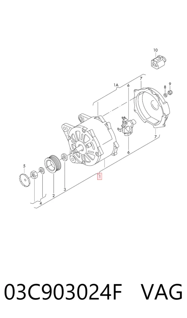 Генератор 03C903024F VAG
