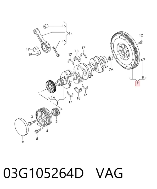 Зчеплення 03G105264D VAG