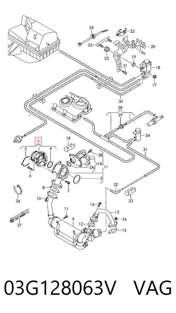 Дросільна заслінка 03G128063V VAG