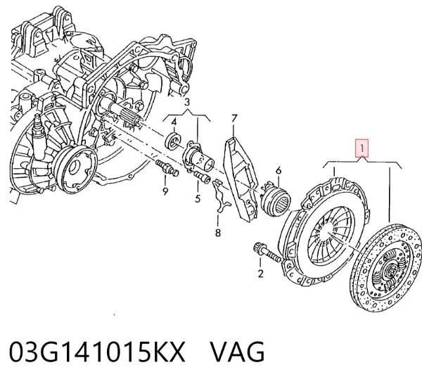 Зчеплення 03G141015KX VAG