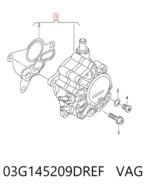 Тандемний насос 03G145209DREF VAG