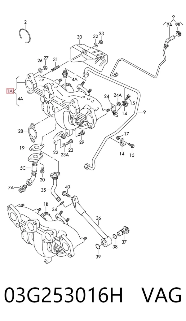 Турбіна 03G253016H VAG