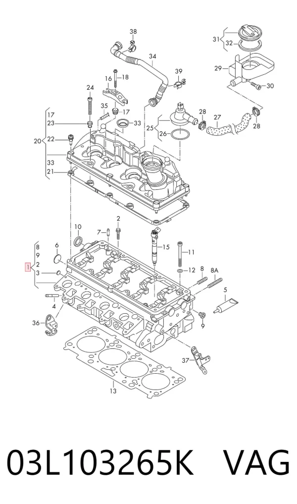 ГБЦ 03L103265K VAG