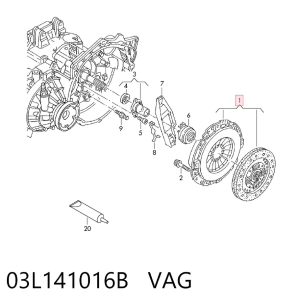 Зчеплення 03L141016B VAG